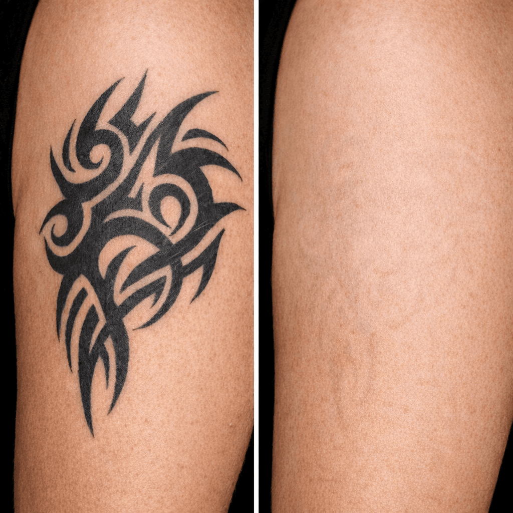 Resultados de eliminacion de tatuajes con laser - Antes y despues